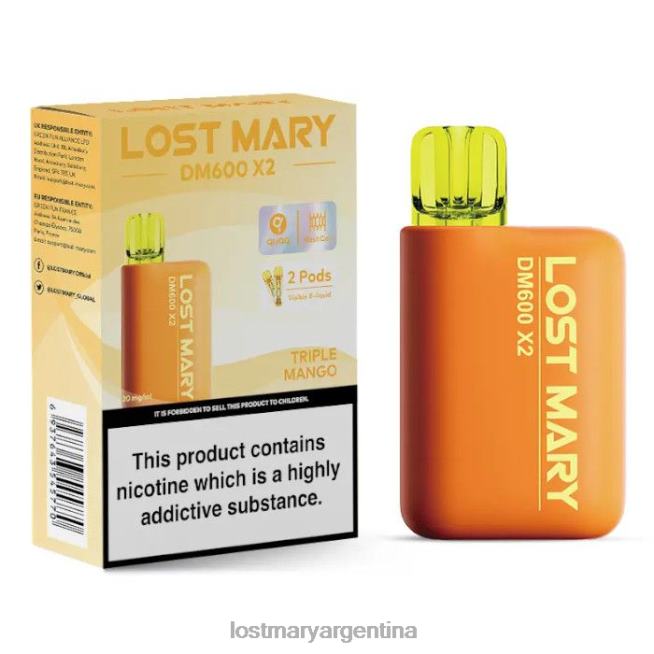 mango triple Lost Mary Sale | vape desechable perdido mary dm600 x2 NN04D199