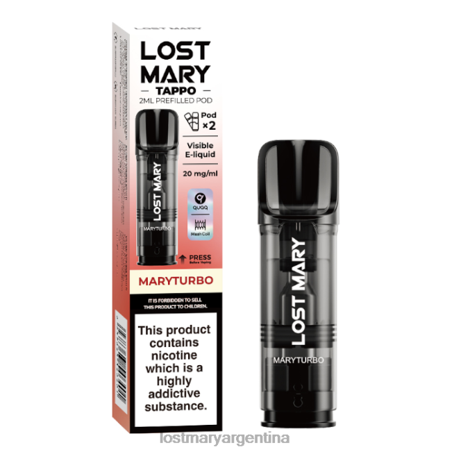 maryturbo Lost Mary Sabores | vainas precargadas de miss mary tappo - 20 mg - paquete de 2 NN04D185